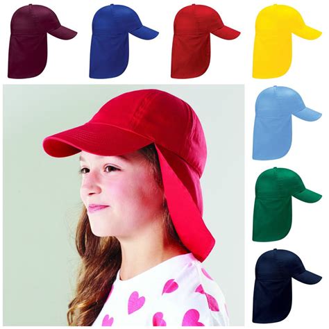 Childrens Sun Legionnaire Hat Cap Kids Junior Childs Neck Flap Protection Kepi | eBay ...