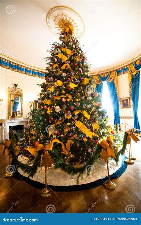 White House Christmas Tree stock image. Image of white - 12554911