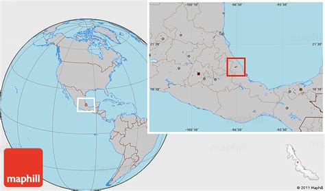 Tenochtitlan On World Map – Map Vector