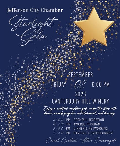 2023 Starlight Gala & Awards Ceremony -Events - Jefferson City Area Chamber of Commerce