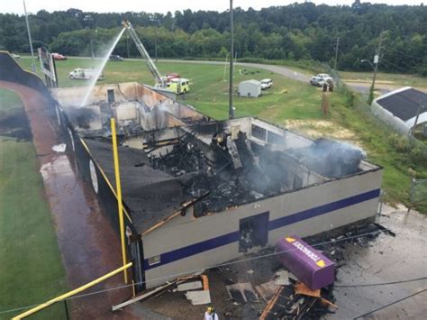 Purvis High School field house destroyed by fire