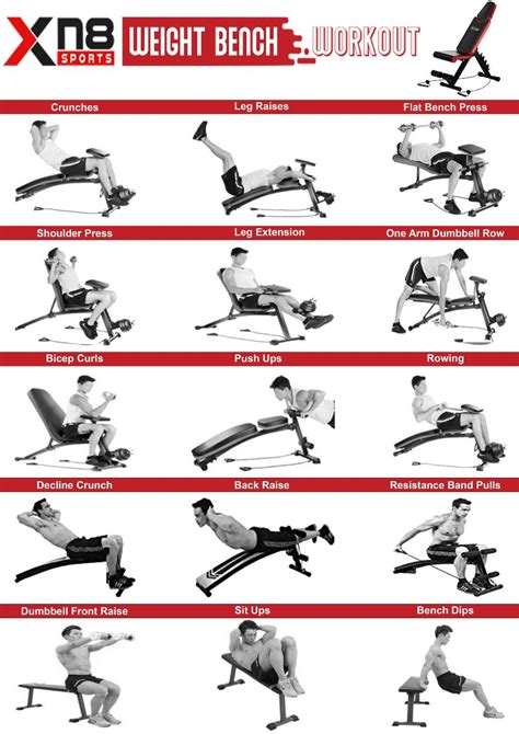 Total Body Workout on Adjustable Weight Bench | Bench workout, Weight benches, Adjustable weight ...