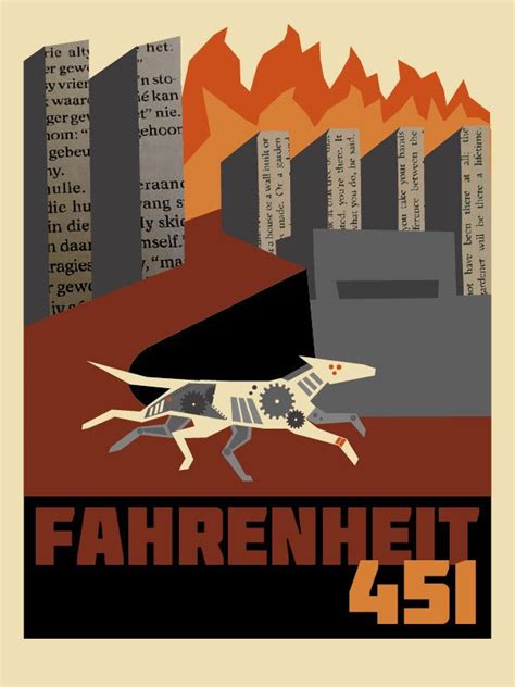 Fahrenheit 451 poster in 2023 | Fahrenheit 451, Book posters, Dystopian ...