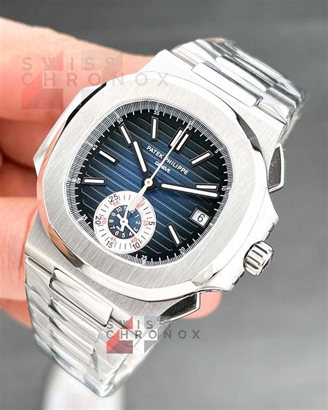 Patek Philippe Nautilus Chronograph Blue-Black Dial 5980/1A