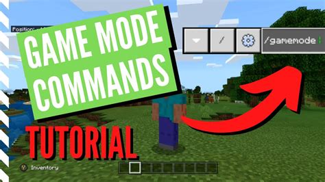 Minecraft GAME MODE COMMANDS Tutorial - YouTube