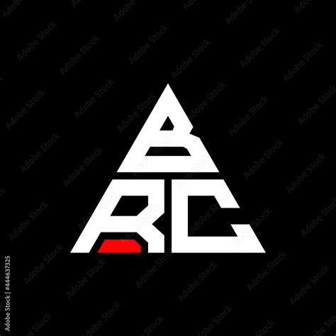 BRC triangle letter logo design with triangle shape. BRC triangle logo ...