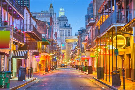 Bourbon Street, New Orleans, Louisiana, USA Stock Photo | Adobe Stock