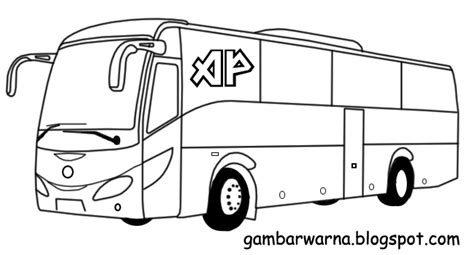 Gambar Bus Mewarnai - IMAGESEE