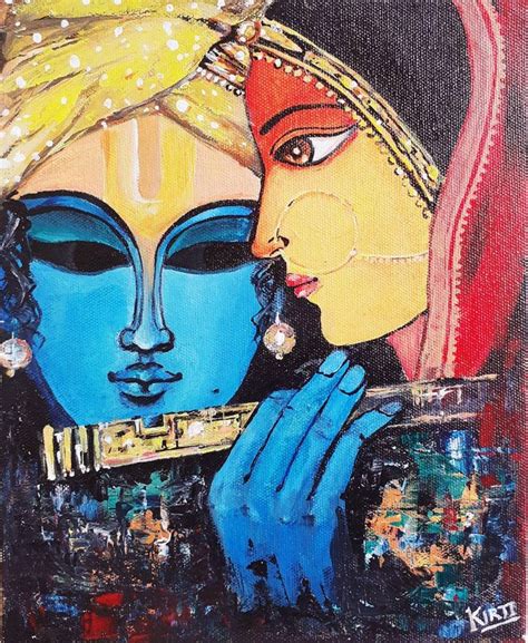 RADHA KRISHNA | Etsy | Krishna radha painting, Krishna painting, Modern art paintings abstract