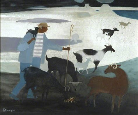 Goatherd with Goats | Art UK