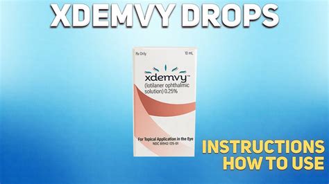 Xdemvy drops how to use: Mechanism of action, Uses, Dosage, Side Effects - YouTube