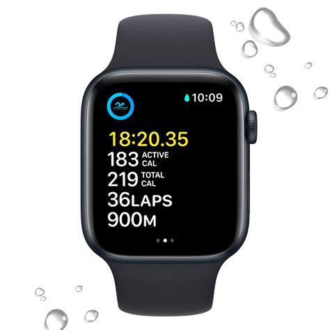 Apple Watch SE GPS + Cellular 40mm Midnight Aluminium Case with ...