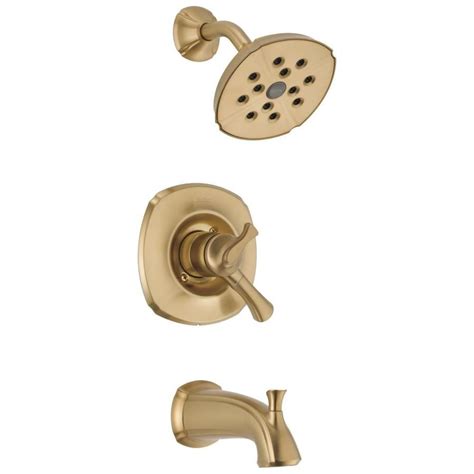 Delta Addison Champagne Bronze 1-Handle Bathtub and Shower Faucet at Lowes.com