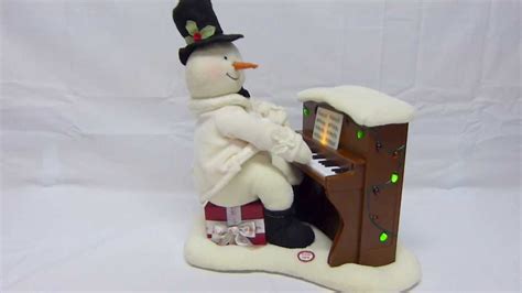 Hallmark Christmas Jingle Pal Animated Singing Snowman Playing Musical Piano - YouTube