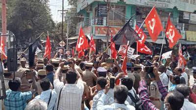 CPM holds black flag protest against Tamil Nadu governor RN Ravi ...