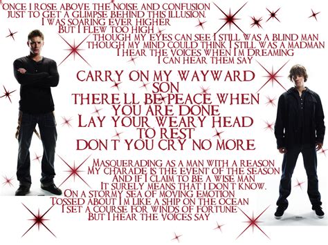 carry on my wayward son by carryonmywaywardson on DeviantArt