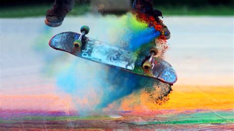 Explosions of Color: Skateboarding in Slow Motion (Chromatic 2) - YouTube