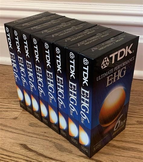 TDK Ultimate Performance E-HG Extra High Grade VHS T-120 Blank Video Tape