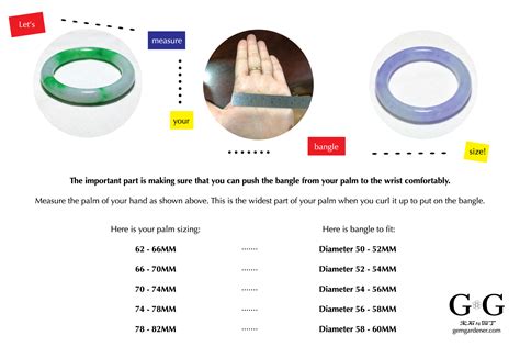 Jade Bangle Size Chart: Measure Your Bangle Size | Gem Gardener