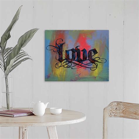 Love - Calligraphy Wall Art, Canvas Prints, Framed Prints, Wall Peels ...