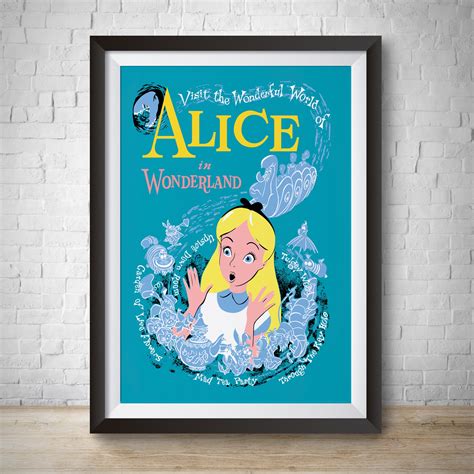 Vintage Disney Alice In Wonderland Art