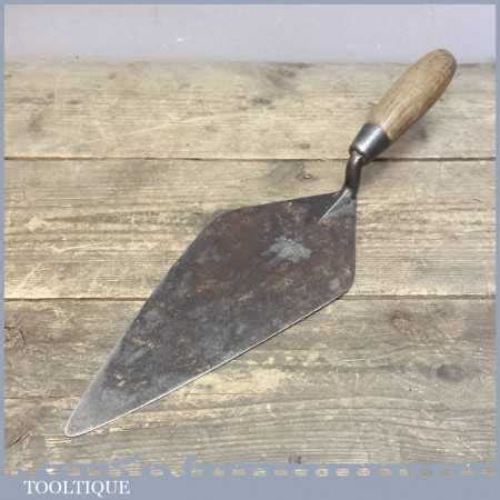 Vintage WHS Hunt & Sons Made By Brades 11” Bricklayers Trowel | Tooltique