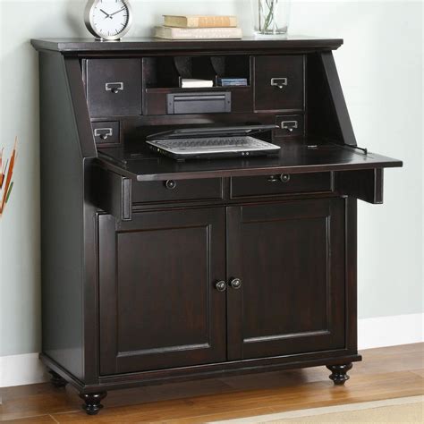 Whalen Hampton Bay Drop Lid Secretary Desk | Small secretary desk ...