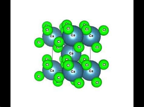 Calcium Chloride Crystal Structure (Small) - YouTube