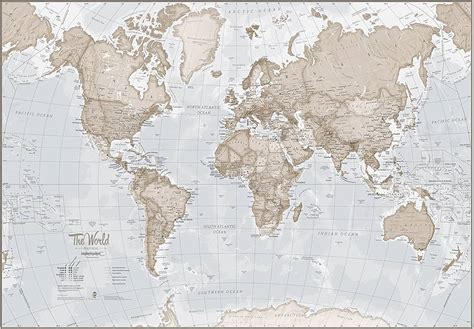 Map Of The World Prints - Internships Summer 2024