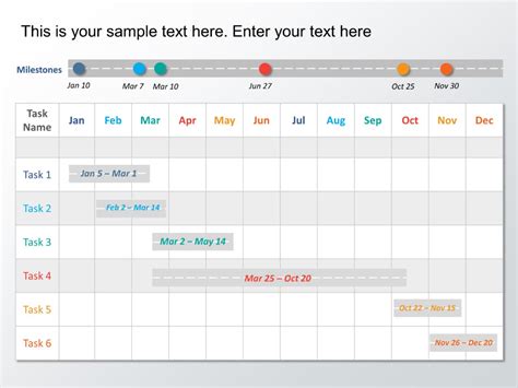 Monthly Timeline Template