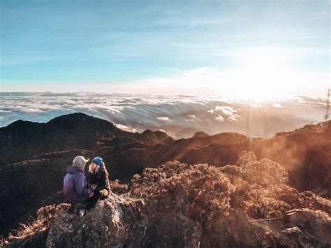 All night hike to watch the sunrise on Volcan Baru Panama. Where you can see both the Atlantic ...