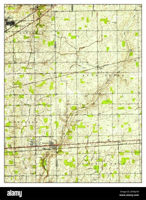 Cumberland, Indiana, map 1952, 1:24000, United States of America by Timeless Maps, data U.S ...