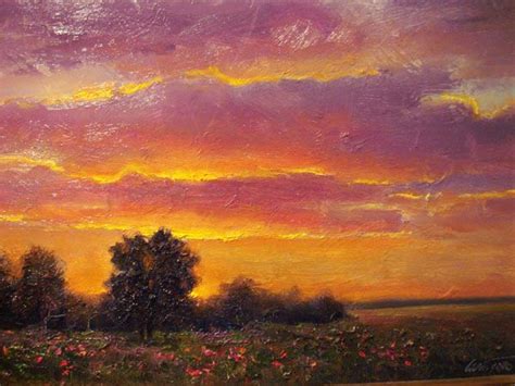 Pin by Kate Zhang on For the Home | Sunset painting, Summer sunset, Painting