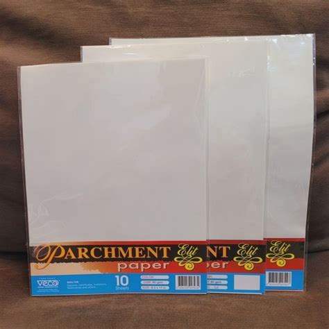 White Parchment Paper Paper Short and A4 Size Good for Certificates 10 ...