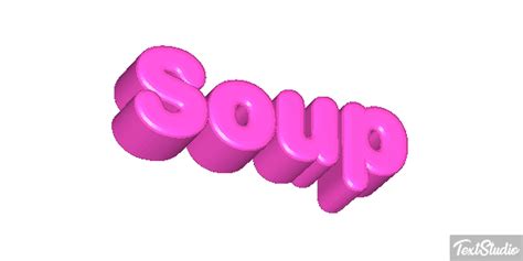 Soup Word Animated GIF Logo Designs