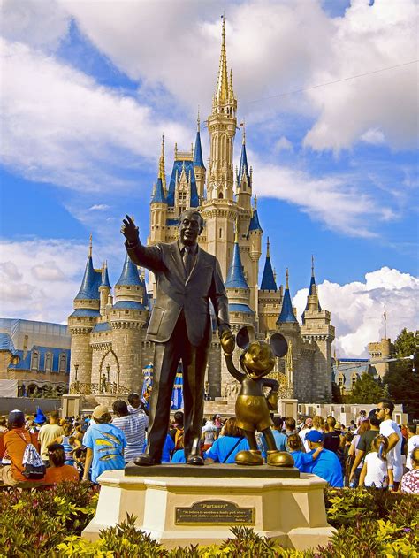 HD wallpaper: Walt Disney and Mickey Mouse statue, magic, kingdom, florida | Wallpaper Flare