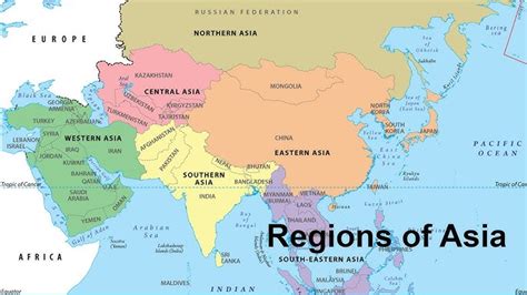 Asia Regions Map, Regions Of Asia, 46% OFF