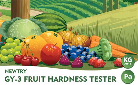 NEWTRY GY-3 Fruit Hardness Tester with 2 Types of Probes Fruit Firmness Penetrometer Sclerometer ...