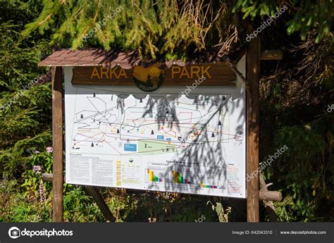 Sibiu Romania October 2022 Adventure Arka Park Paltinis Map Entrance – Stock Editorial Photo ...