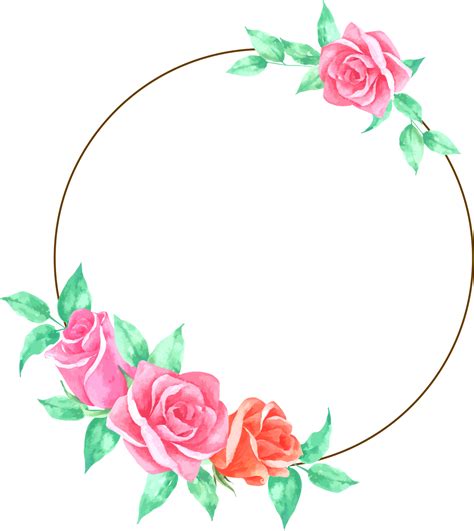 Círculo Floral PNG para descargar gratis