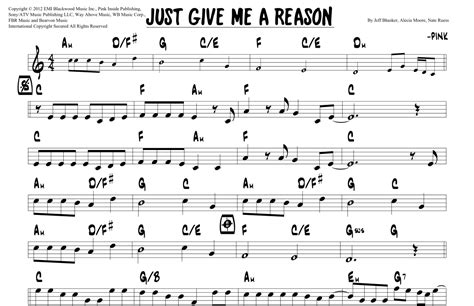 Just Give Me A Reason (arr. Joseph Hasper) by Pink Featuring Nate Ruess ...