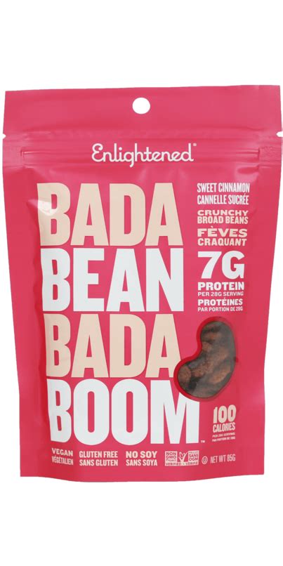 Buy Enlightened Bada Bean Bada Boom Crunchy Broad Beans Sweet Cinnamon ...