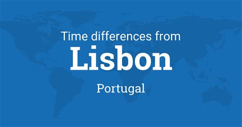 Time Difference between Lisbon, Lisbon, Portugal and the World