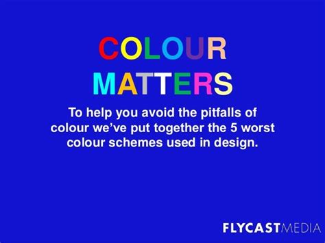 5 Colour Schemes That Make For Bad Website Design