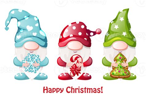 Three Christmas gnomes 33266753 PNG