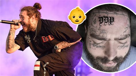 Post Malone hints at baby daughter's name with huge forehead tattoo - Capital XTRA