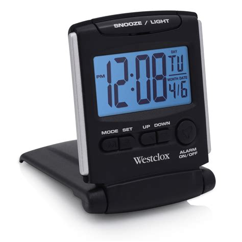 Westclox Fold-up Travel Alarm Clock, 2.5W x 3.4D x 3.26H In. - Walmart ...