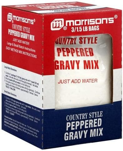 Morrisons Country Style, Peppered Gravy Mix - 3 ea, Nutrition ...