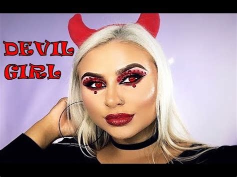 DEVIL GIRL - HALLOWEEN MAKEUP LOOK - YouTube