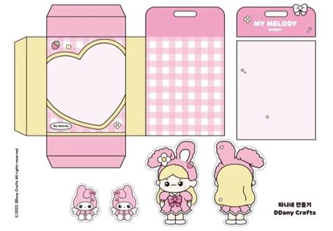 Ddany crafts | Hello kitty crafts, Paper doll house, Paper doll template